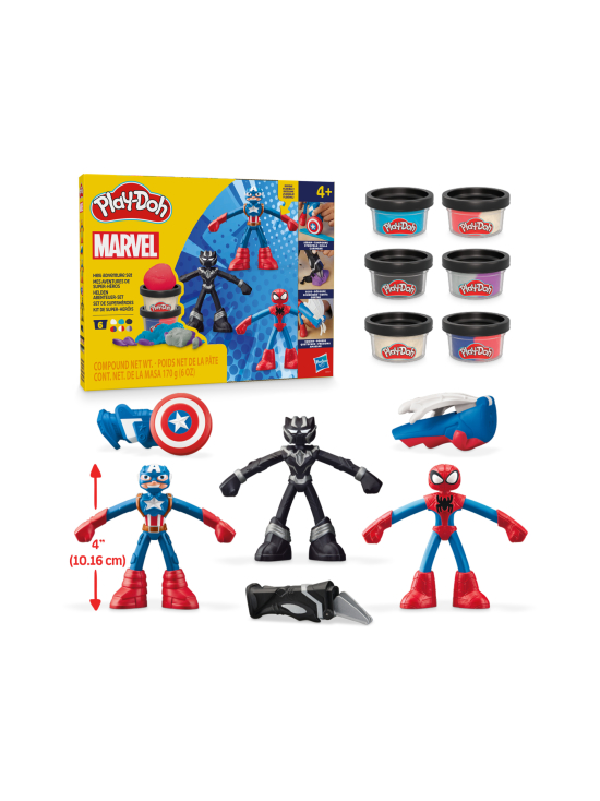 PLAY-DOH - PLAY-DOH Leikkisetti Marvel-hahmot - photo 2 PLAY-DOH - PLAY-DOH Leikkisetti Marvel-hahmot | Stockmann - photo 2
