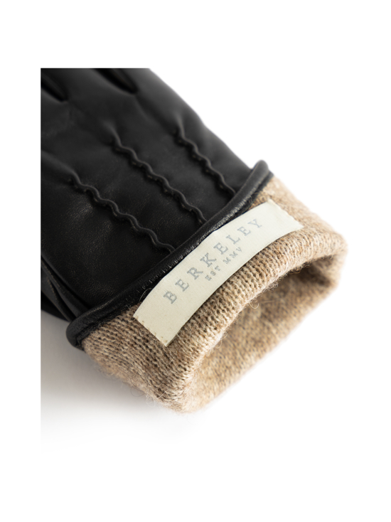 Berkeley - W's Siena Lthr Gloves -nahkasormikkaat villavuorilla - MUSTA | Stockmann - photo 3