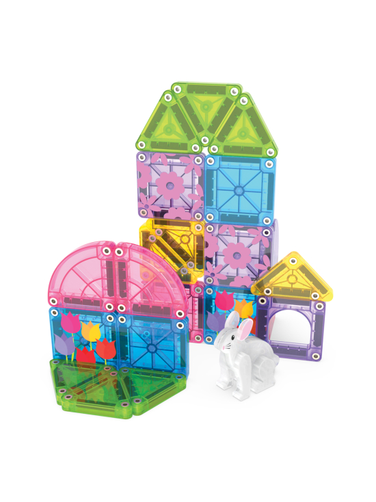 MAGNA-TILES - MAGNA-TILES Micromags Magneettinen rakennussarja Kevätpuutarha, 24 osaa | Stockmann - photo 2
