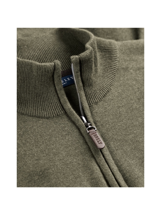 Berkeley - Brockton Halfzip -puuvillaneule - OLIIVINVIHREÄ | Stockmann - photo 4