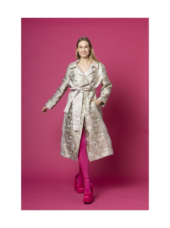 Miia Halmesmaa - BROKADITAKKI, VAALEANPUNAINEN MINTTU - VAALEANPUNAINEN | Stockmann - photo 2