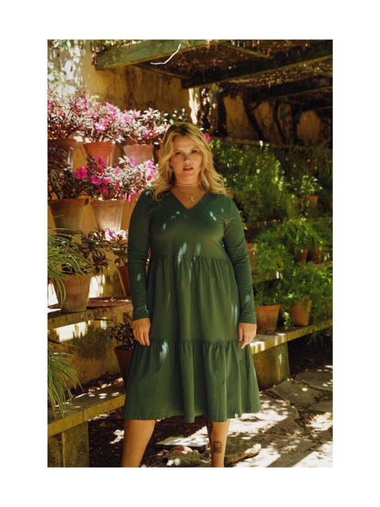 Nakoa - Amélie Dress kerrosmekko, Evergreen - EVERGREEN (VIHREÄ) | Stockmann - photo 4