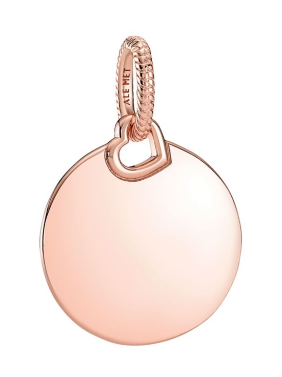 Pandora - Kaiverrettava pyöreä laatta -riipus Engravable round 14k rose gold-plated pendant Engravable Round Tag Pendant 388610C00 | Stockmann - photo 3