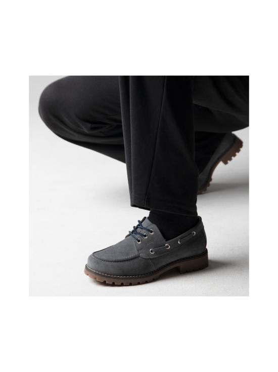 Pomar - RENTUKKA Zero Waste purjehduskengät - GREY SUEDE/TAN SOLE | Stockmann - photo 3