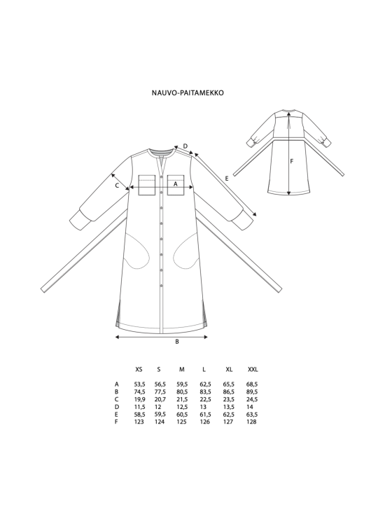 NIINMUN - NAUVO PELLAVAPAITAMEKKO MERI - TUMMANSININEN - photo 3 NIINMUN - NAUVO PELLAVAPAITAMEKKO MERI - TUMMANSININEN | Stockmann - photo 3