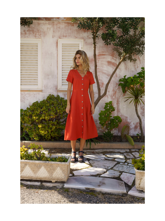 Nakoa - Penelope Dress, Burnt Orange - BURNT ORANGE (MURRETTU ORANSSI) | Stockmann - photo 4