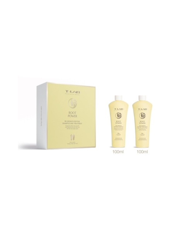 T-LAB Professional - Root Power Re-Growth Peptide Shampoo&Treatment -matkapakkaus 2x100ml | Stockmann - photo 1