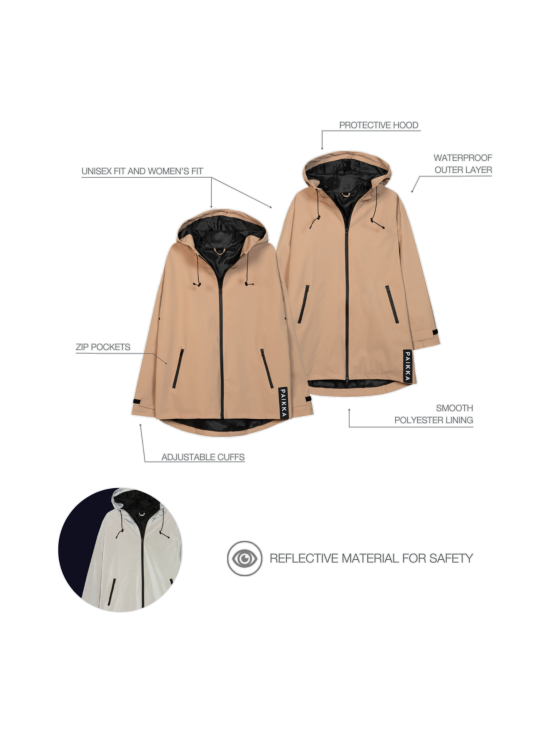 PAIKKA - Human Raincoat Lite Taupe W - TAUPE | Stockmann - photo 6
