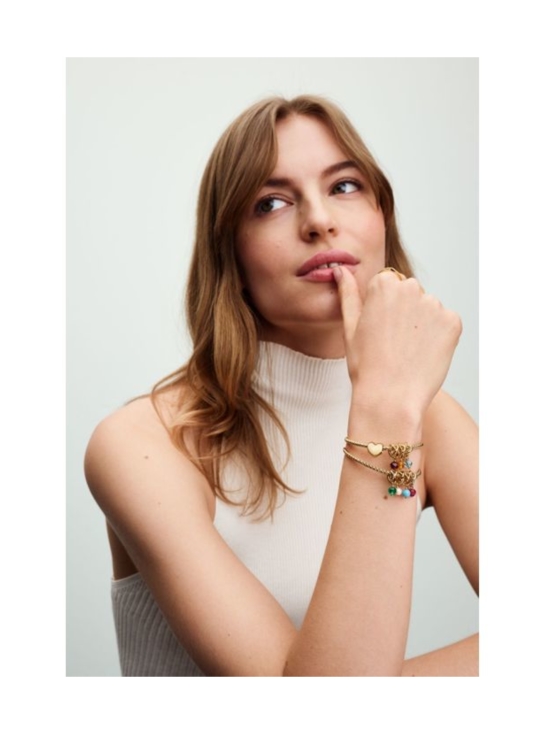 Pandora - 14k Gold-plated dangle with honey coloured crystal | Stockmann - photo 2