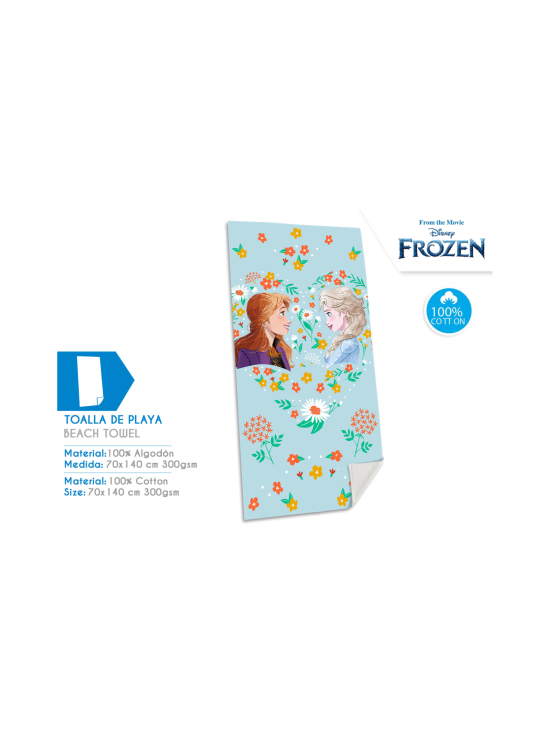 DISNEY FROZEN - FROZEN Rantapyyhe, puuvillaa, 70 x 140 cm | Stockmann - photo 3
