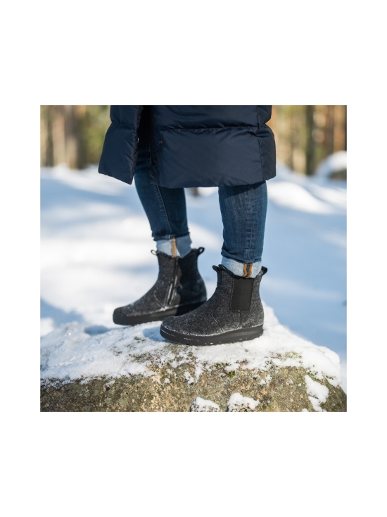 Pomar - KEVO Naisten GORE-TEX® huopanilkkurit - GRANIT FELT/BLACK MICRO | Stockmann - photo 2