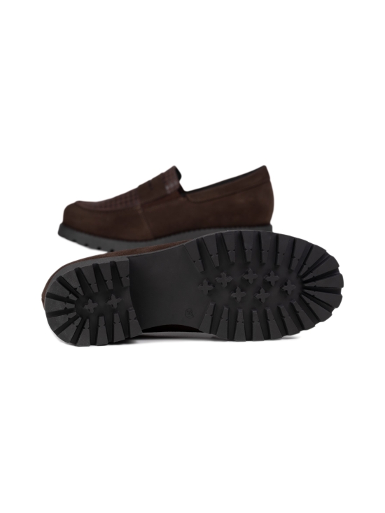 Pomar - JASMIN Zero Waste loaferit - BRWN CHECKERED/BARK SDE/BLK S | Stockmann - photo 7