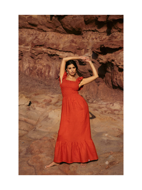 Nakoa - Bianca Dress, Burnt Orange - BURNT ORANGE (MURRETTU ORANSSI) - photo 4 Nakoa - Bianca Dress, Burnt Orange - BURNT ORANGE (MURRETTU ORANSSI) | Stockmann - photo 4