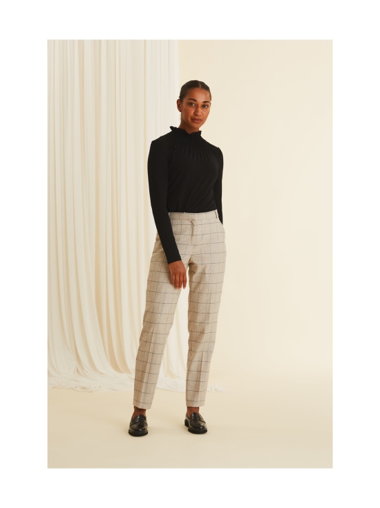 Voglia - AMALIA Ruudulliset villahousut - RUUTU/KALKKI-MUSTA | Stockmann - photo 3