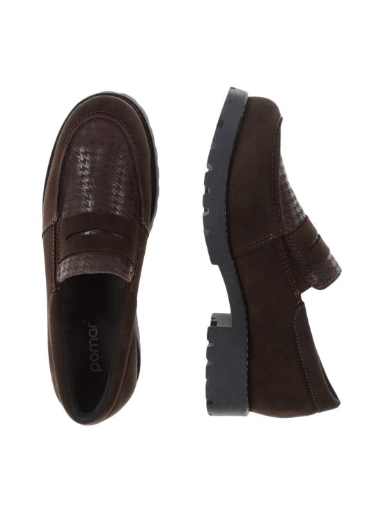 Pomar - JASMIN Zero Waste loaferit - BRWN CHECKERED/BARK SDE/BLK S | Stockmann - photo 6