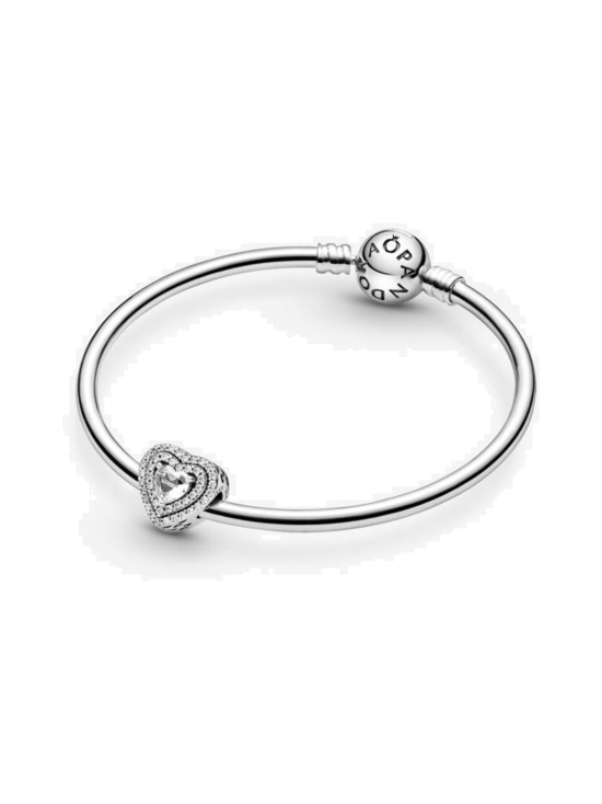Pandora - Säihkyvät sydänkerrokset -hela Heart sterling silver charm with clear cubic zirconia Sparkling Levelled Hearts 799218C01 | Stockmann - photo 3
