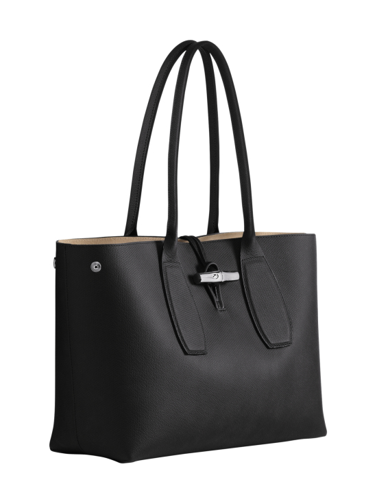 Longchamp - Roseau Shoulder Bag - Nahkalaukku - BLACK - photo 3 Longchamp - Roseau Shoulder Bag - Nahkalaukku - BLACK | Stockmann - photo 3