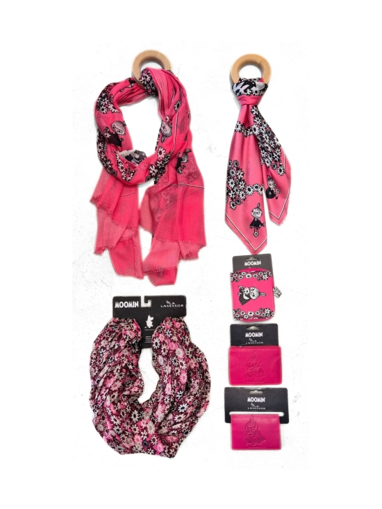 Lasessor - Muumi Pikku Myy -silkkituubihuivi 70x80cm - FUKSIA | Stockmann - photo 5