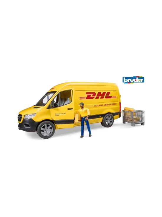 BRUDER - BRUDER Mercedes-Benz Spirinter DHL ja kuljettaja, 1:16 - photo 1 BRUDER - BRUDER Mercedes-Benz Spirinter DHL ja kuljettaja, 1:16 | Stockmann - photo 1