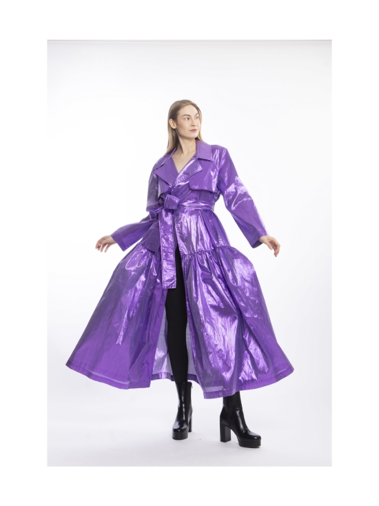 Miia Halmesmaa - LUSH- TRENSSITAKKI, KIILTÄVÄ VIOLETTI - VIOLETTI | Stockmann - photo 8