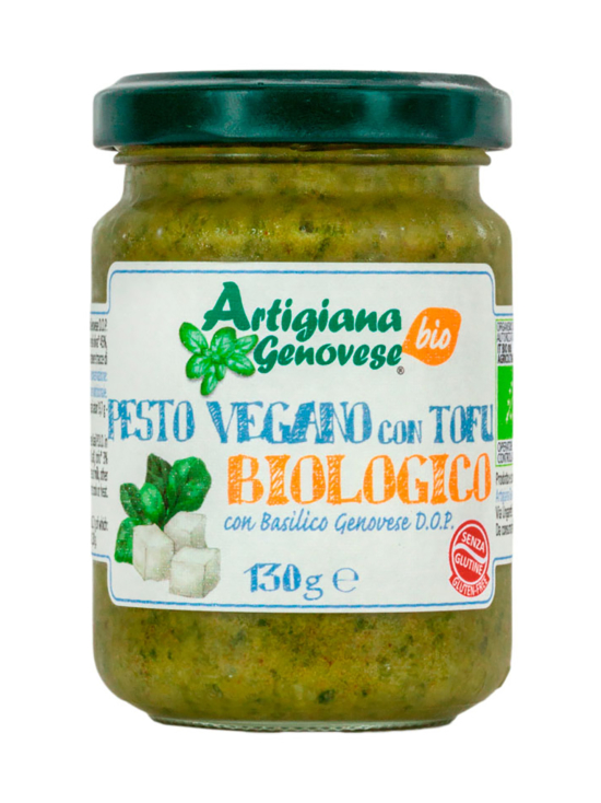 Artigiana Genovese - Vihreä Vegaanipesto Basilika Tofulla 130g Luomu - photo 1 Artigiana Genovese - Vihreä Vegaanipesto Basilika Tofulla 130g Luomu | Stockmann - photo 1