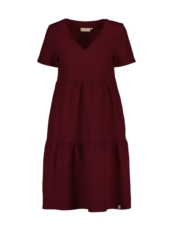 Nakoa - Pellava Kerrosmekko, Merlot - MERLOT (TUMMANPUNAINEN) | Stockmann - photo 1