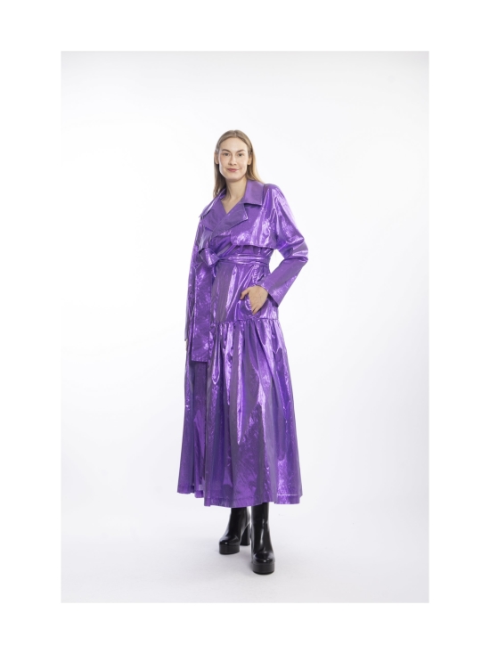 Miia Halmesmaa - LUSH- TRENSSITAKKI, KIILTÄVÄ VIOLETTI - VIOLETTI | Stockmann - photo 2