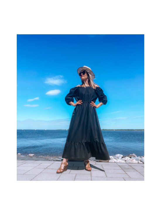 UPEA - Off Shoulder Ruffle Dress Linen, Black - BLACK - photo 2 UPEA - Off Shoulder Ruffle Dress Linen, Black - BLACK | Stockmann - photo 2