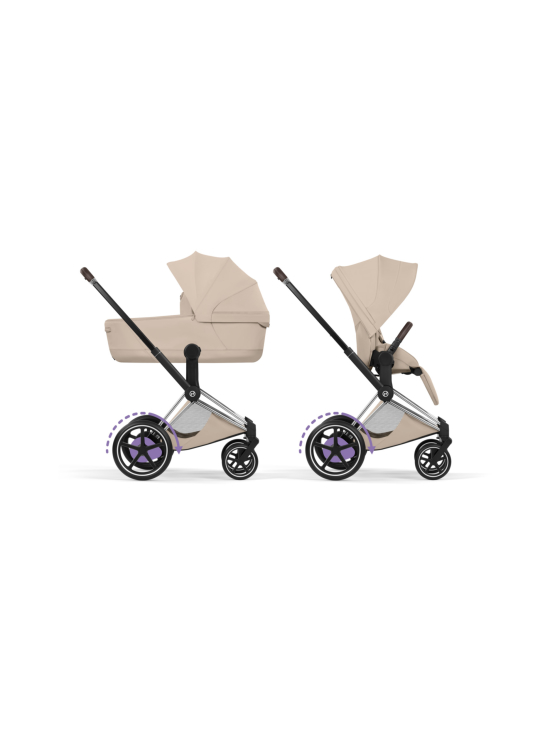 CYBEX - Cybex ePriam Style yhdistelmävaunut (Chrome Brown) - SAGE GREEN | Stockmann - photo 1