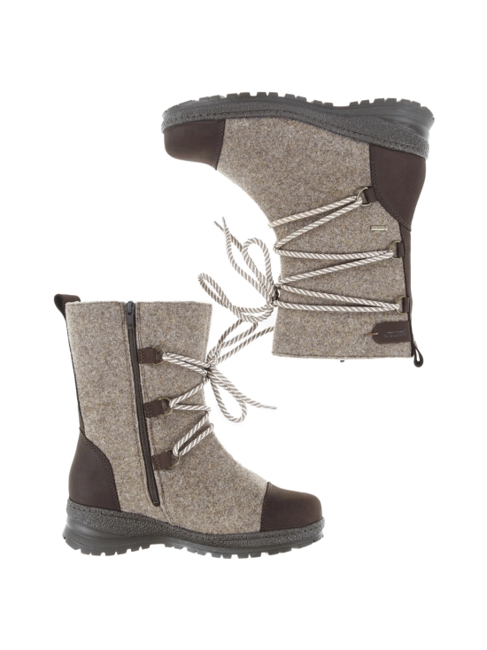 Pomar - KOLI Naisten XW GORE-TEX® huopasaapikkaat - SAND FELT/BARK WAXY LEATHER | Stockmann - photo 5