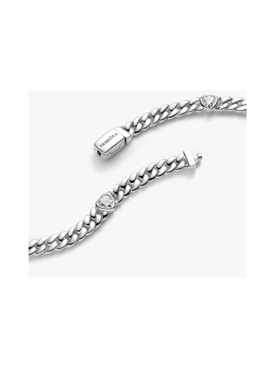 Pandora - Heart Cuban Chain Bracelet - 594226C01 | Stockmann - photo 5
