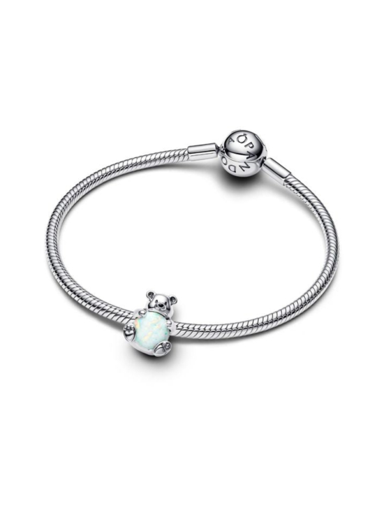 Pandora - Jääkarhu-hela Polar bear sterling silver charm with white lab-created opal and black enamel Sterling silver Enamel Synthetic Opal White 793589C01 | Stockmann - photo 5