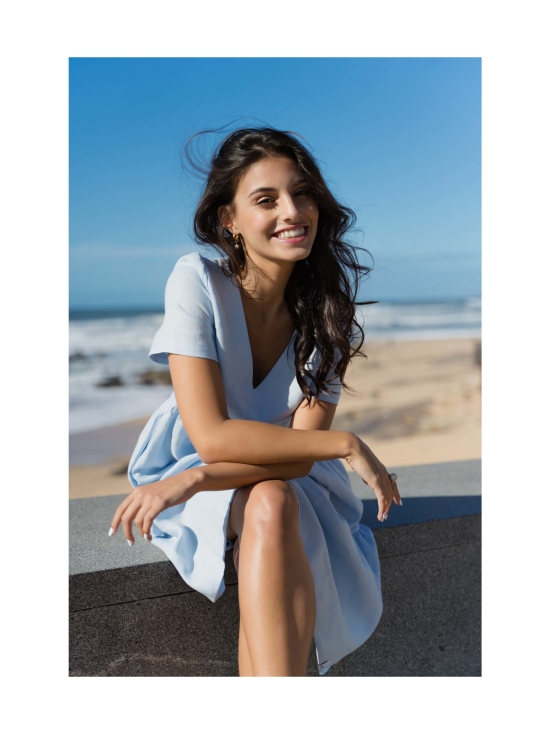 Nakoa - Pellava Kerrosmekko, Sky Blue - VAALEANSININEN | Stockmann - photo 7