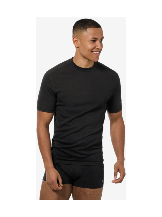 super.natural - Miesten Lux Base merinovillainen t-paita - JET BLACK | Stockmann - photo 1