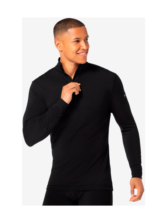 super.natural - Miesten Arctic230 Zip 1/4 merinovillainen kerrastopaita - JET BLACK | Stockmann - photo 1