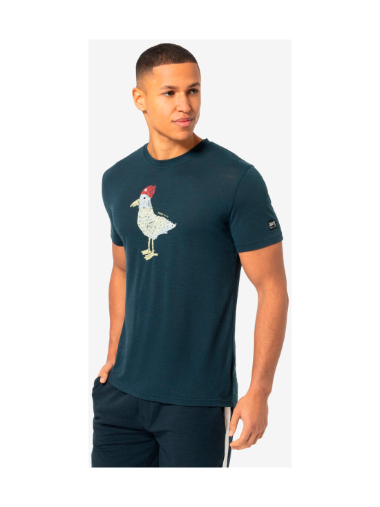 super.natural - Miesten Johnny merinovillainen t-paita - BLUEBERRY/VARIOUS | Stockmann - photo 1