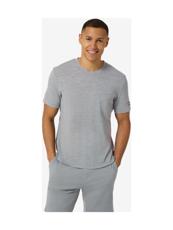 super.natural - Miesten Pocket merinovillainen t-paita - CASHMERE GREY MELANGE | Stockmann - photo 1
