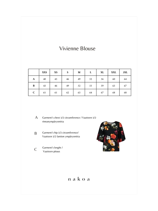 Nakoa - Vivienne Blouse, Sangria Garden - SANGRIA GARDEN | Stockmann - photo 6