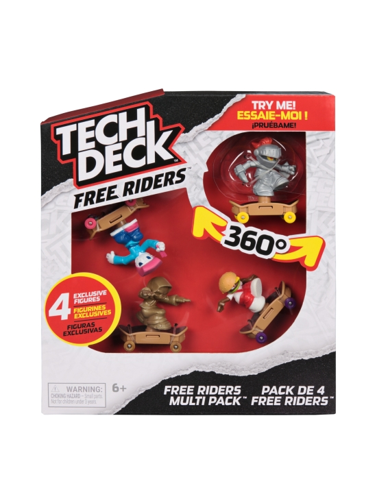 TECH DECK - TECH DECK Sormiskeittihahmo Free Riders, 4 kpl | Stockmann - photo 1