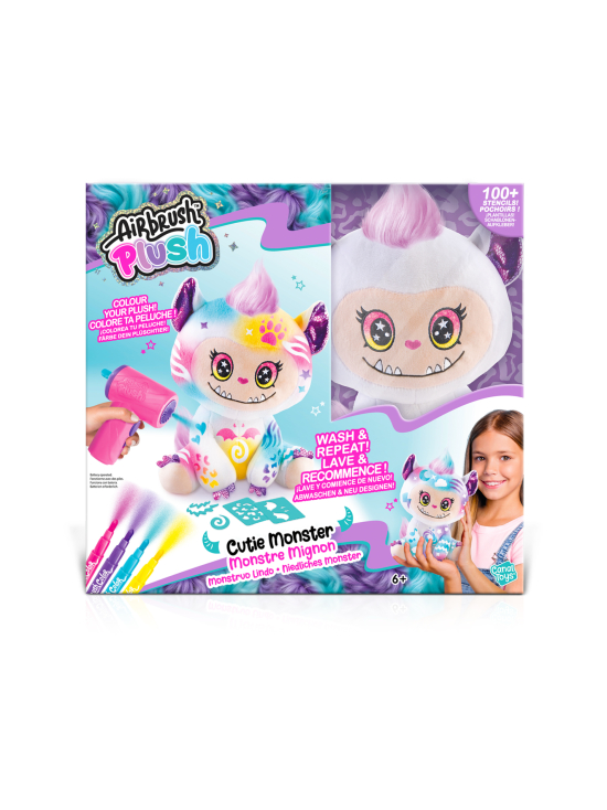 AIRBRUSH - AIRBRUSH PLUSH pehmolelu Cutie Monster ja kynäruisku, 25 cm | Stockmann - photo 1