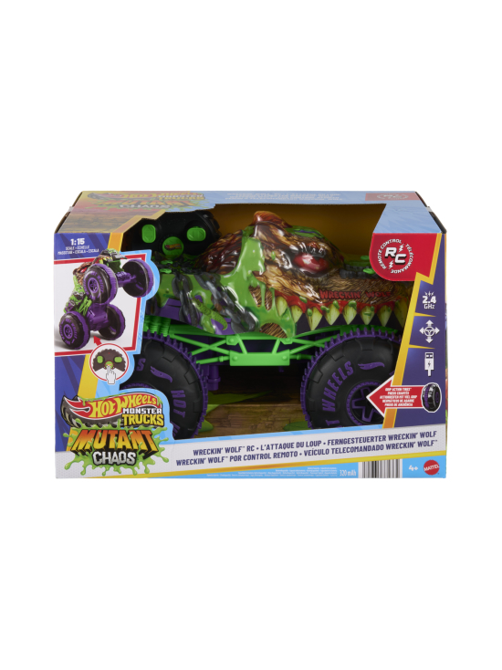 HOT WHEELS - HOT WHEELS® Monster Trucks Wreckin´ Wolf -kauko-ohjattava auto | Stockmann - photo 1
