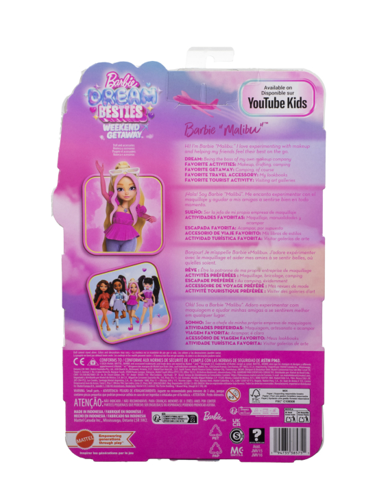 BARBIE - BARBIE® Dream Besties Malibu -nukke viikonloppumatkalla, 29 cm | Stockmann - photo 2