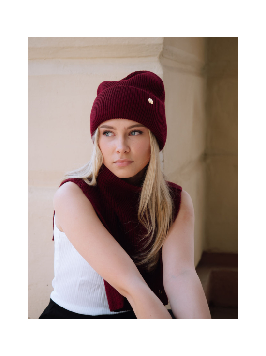 Nakoa - Merino Neck Warmer, Burgundy - BURGUNDY (PUNAINEN) | Stockmann - photo 2