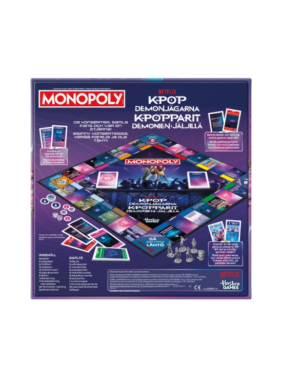 KPOP DEMON HUNTERS - MONOPOLY Lautapeli K-popparit demonien jäljillä (suomen- ja ruotsinkielinen) | Stockmann - photo 2