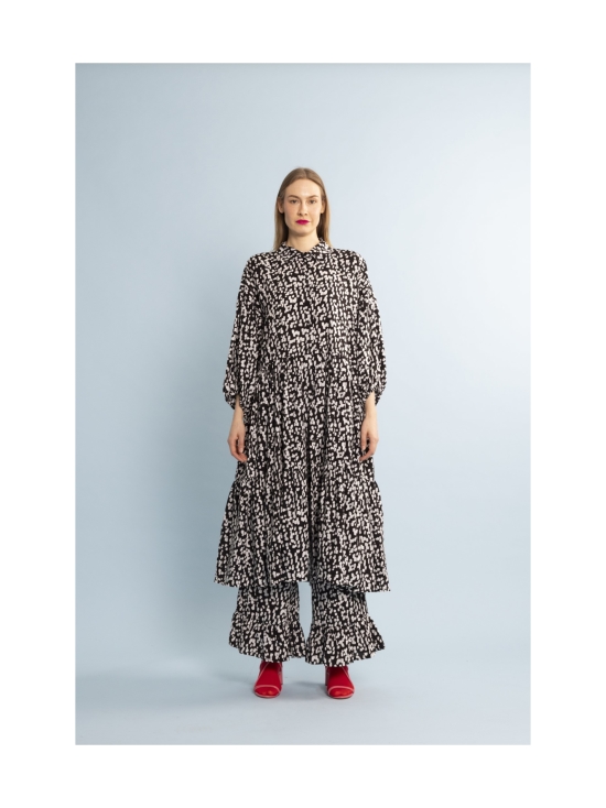 Miia Halmesmaa - FRILLAHOUSUT, MUSTAVALKOINEN - MUSTA/VALKOINEN | Stockmann - photo 3