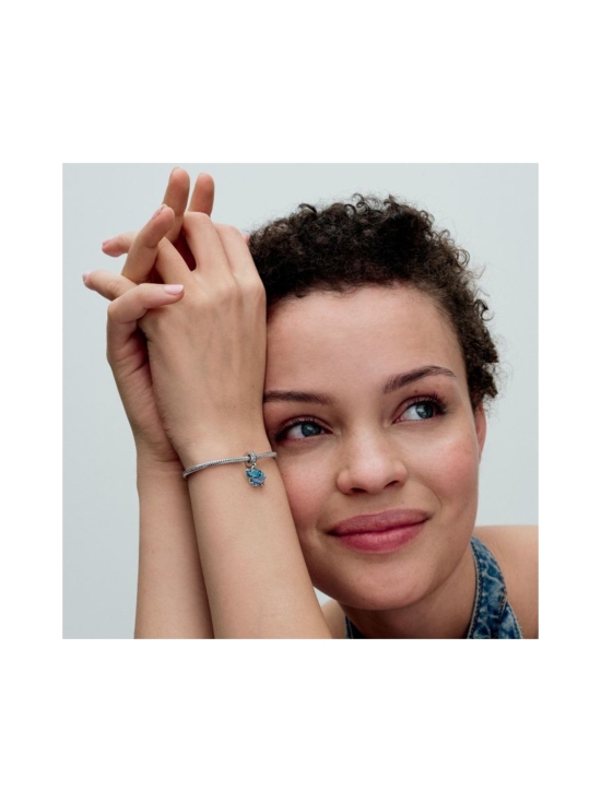 Pandora - Sininen muranolasinorsu -riipushela Elephant sterling silver dangle with clear cubic zirconia and gradient blue and purple Murano glass Sterling silver Glass Cubic Zirconia Blue 793339C01 | Stockmann - photo 1