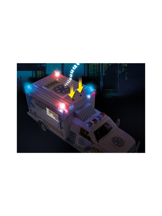 PLAYMOBIL - PLAYMOBIL Pelastusajoneuvosetti Ambulanssi valoilla ja äänillä 70936 | Stockmann - photo 3