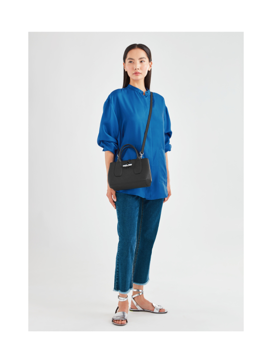 Longchamp - Roseau - Top handle bag S - Nahkalaukku - BLACK - photo 2 Longchamp - Roseau - Top handle bag S - Nahkalaukku - BLACK | Stockmann - photo 2