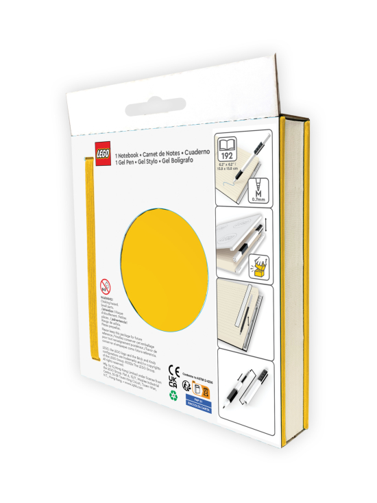 IQ LEGO - LEGO Lukittava päiväkirja ja geelikynä, keltainen | Stockmann - photo 2