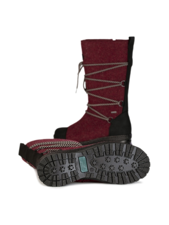 Pomar - SAANA Naisten XW GORE-TEX® huopasaapikkaat - WINE FELT/BLACK WAXY | Stockmann - photo 5